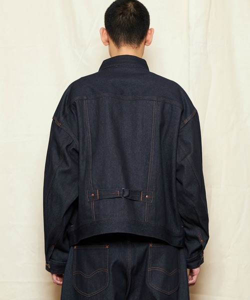 「Lee」 デニムジャケット MEDIUM ノンウォッシュ メンズ_画像7