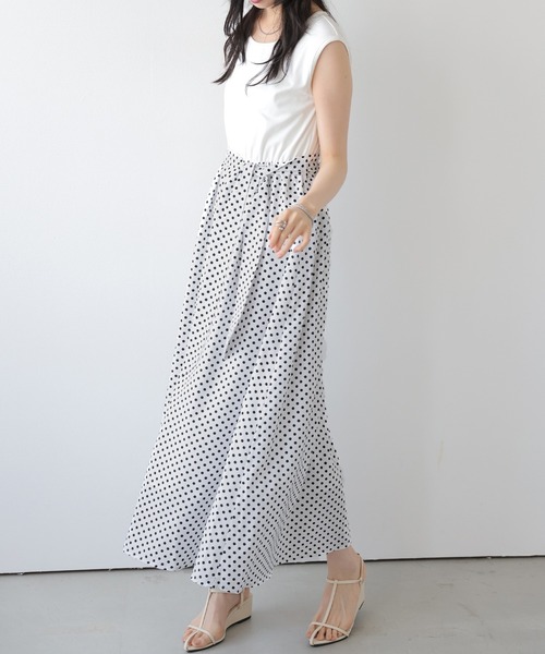 ワンピース 夏 ドット柄ロングワンピース : ZOZOTOWN Yahoo!店 - 通販