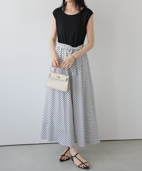 ワンピース 夏 ドット柄ロングワンピース : ZOZOTOWN Yahoo!店 - 通販