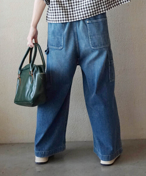 「JOURNAL STANDARD LUXE」 デニムパンツ SMALL ブルー レディース_画像3