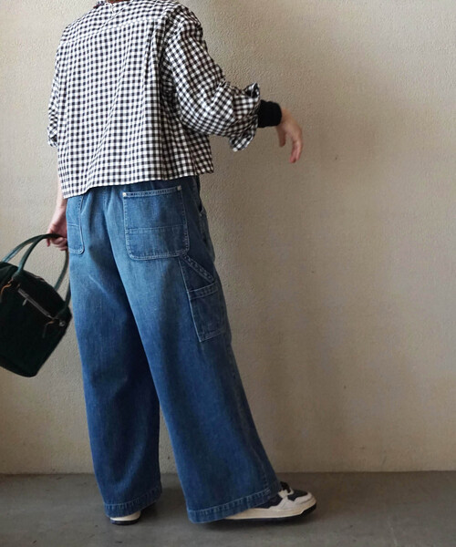 「JOURNAL STANDARD LUXE」 デニムパンツ SMALL ブルー レディース_画像5
