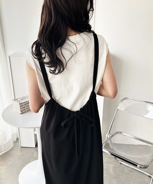 「GeeRA」 サロペットスカート X-LARGE ブラック レディース_画像9