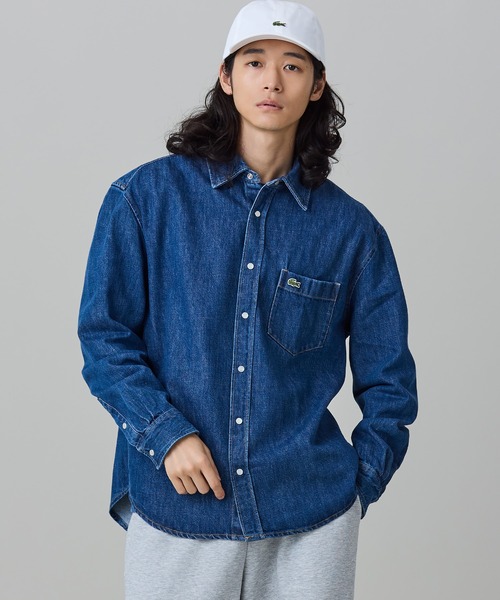 LACOSTE（ラコステ） シャツ ヘビーウェイト パール調スナップボタン