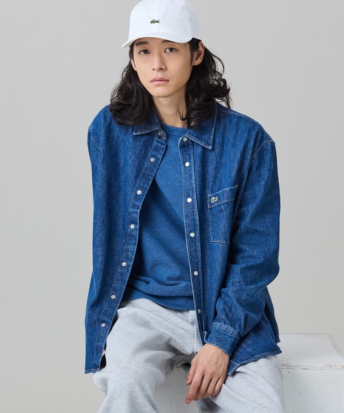 LACOSTE（ラコステ） シャツ ヘビーウェイト パール調スナップボタン