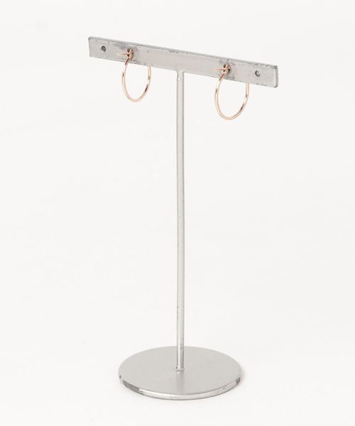 ESTELLE（エステール） ピアス K18 ピンクゴールド フープピアス(M