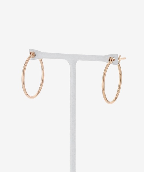 ESTELLE（エステール） ピアス K18 ピンクゴールド フープピアス(M