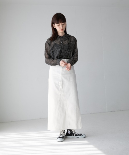 アルダウン シャツ ブラウス ドットエリプリーツブラウス 945242 ZOZOTOWN PayPayモール店 - 通販 - PayPayモール けたサイズ
