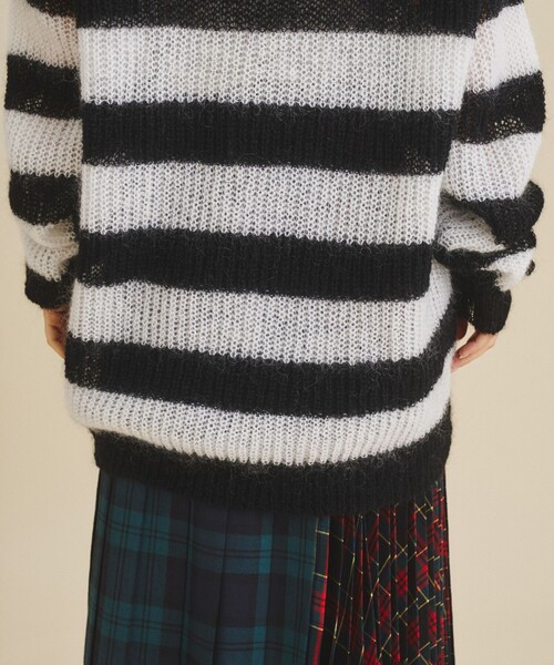 ニット モヘヤボーダーニットトップ レディース : 67818248 : ZOZOTOWN 