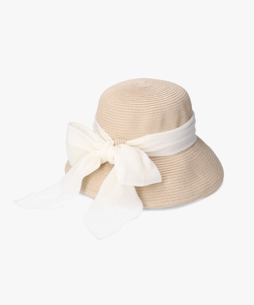 Chapeau d' O シャポードオー　麦わら帽子　ライトベージュ　59cm Chapeau d´ O シャポードオー 麦わら帽子 ライトベージュ 59cm