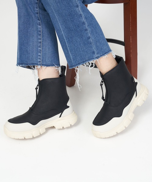 SHAKA（シャカ） ブーツ 厚底 軽量 フロントジップブーツ TREK ZIP