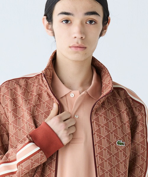 LACOSTE ジャージ モノグラムジャカードトラックジャケット