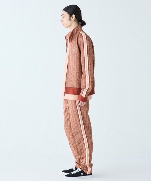 たろさん モノグラムジャカードトラックジャケット、パンツセットXS LACOSTE ジャージ モノグラムジャカードトラックジャケット