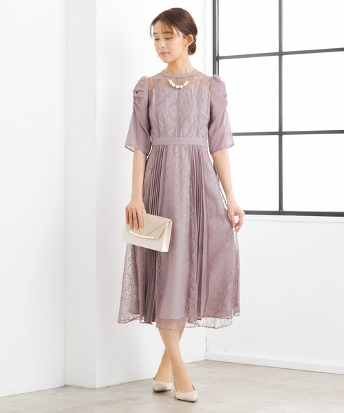 form forma ドレス レースプリーツドレス : ZOZOTOWN Yahoo!店