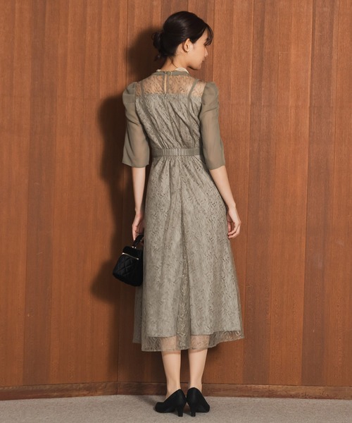 【最終お値下げ】form forma レースプリーツドレス　13号/XL form forma ドレス レースプリーツドレス : ZOZOTOWN Yahoo!店