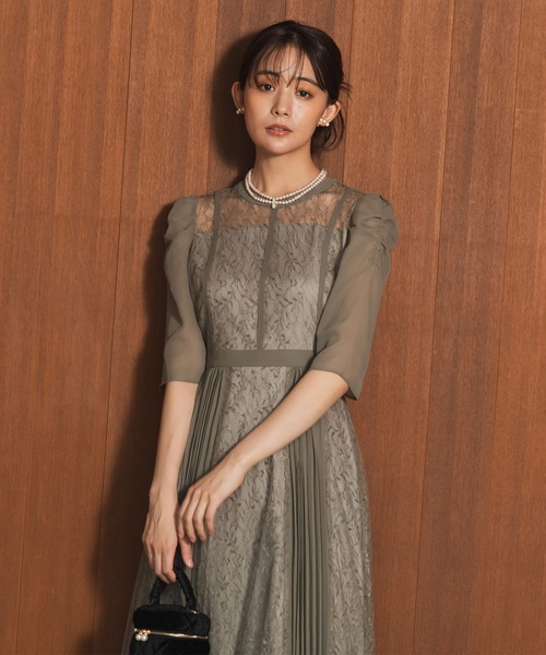 【最終お値下げ】form forma レースプリーツドレス　13号/XL form forma ドレス レースプリーツドレス : ZOZOTOWN Yahoo!店
