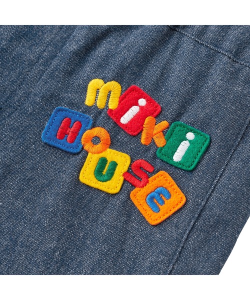 MIKI HOUSE パンツ パズルブロック7分丈パンツ キッズ 子供服