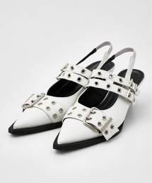 入荷now 買えない TOE 「再入荷」POINTED サンダル SLY BELTED ポイン SANDAL 靴