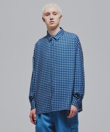 シャツ ジョーゼット チェック＆ストライプ長袖シャツ メンズ｜ZOZOTOWN Yahoo!店