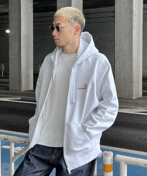 【Carhartt】フーデッド アメリカン スクリプト スウェットシャツ　M カーハート（CARHARTT）（メンズ）フーデッド アメリカン スクリプト