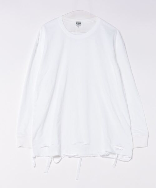 BENDER TOKYO tシャツ 「BENDER TOKYO」裾ダメージ加工 ロングスリーブ