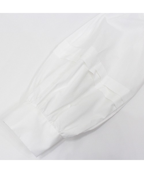 ブラウス シャツ Vネックボリュームスリーブフレアブラウス レディース MODE ROBE ブラウス シャツ Vネックボリュームスリーブフレア