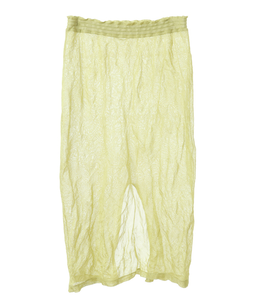 カレンテージ　シースルーストレートスカート martinique スカート 「CURRENTAGE/カレンテージ」Seethrough