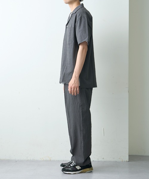 CIAOPANIC TYPY シャツ テックリネンオープンカラーシャツ