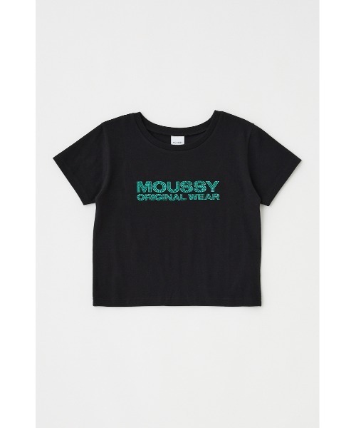 MOUSSY（マウジー） tシャツ RHINESTONE MOUSSY Tシャツ レディース