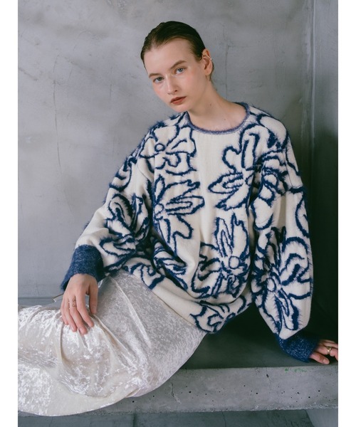 sahara（サハラ） ニット Reversible Jacquard Knit/リバーシブル