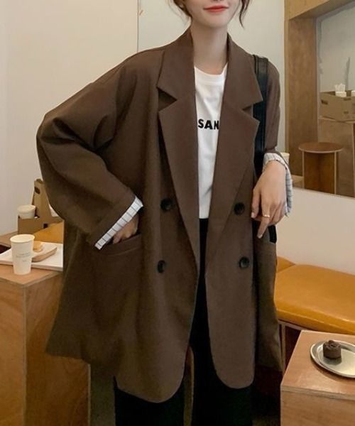 ジャケット テーラードジャケット 「ダブルテーラー×オーバーサイズ