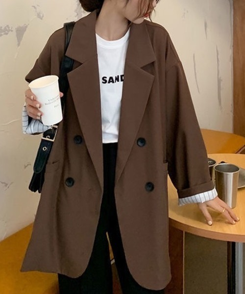 ジャケット テーラードジャケット 「ダブルテーラー×オーバーサイズ