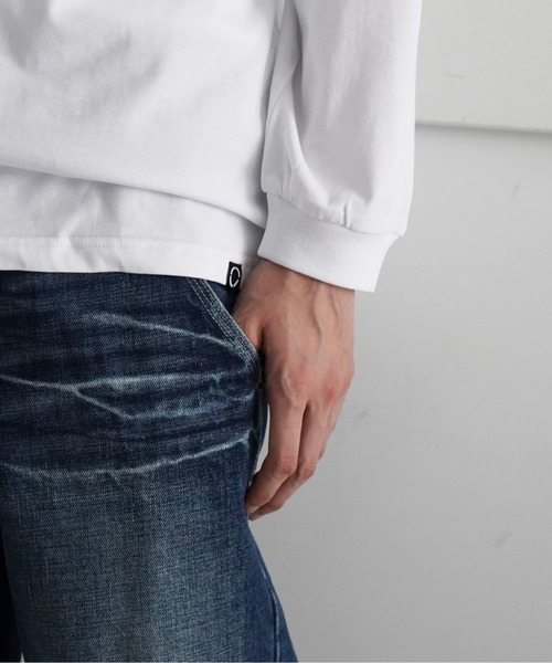 PHINGERIN（フィンガリン） tシャツ PHINGERIN Panel neck l/s tee 