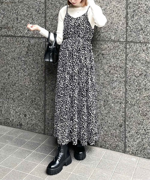 Realisation Par レオパード柄スリムフィットワンピース