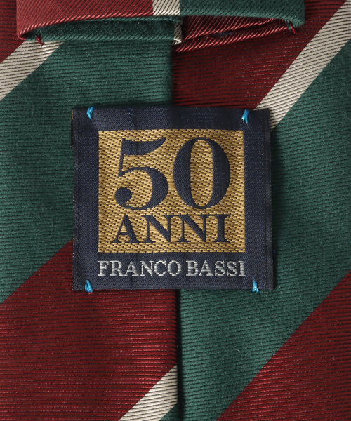FRANCO BASSI（フランコバッシ） ネクタイ レジメンタルストラ U24IG40