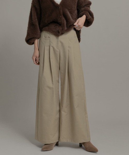 URBAN RESEARCH Sonny Label パンツ タックワイドパンツ