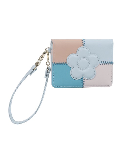 MARY QUANT 水色 パスポートケース MARY QUANT（マリークヮント） パスケース マリークワント パッチ