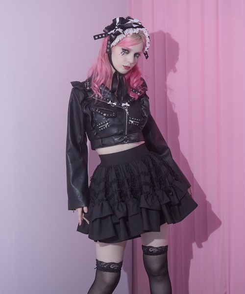 AVENCHUMU レザージャケット ライダース Bad princess riders
