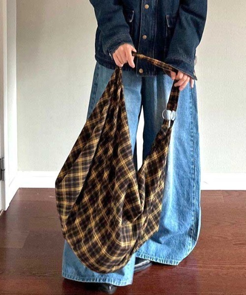 ショルダーバッグ バッグ 3WAYチェックショルダーバッグ レディース