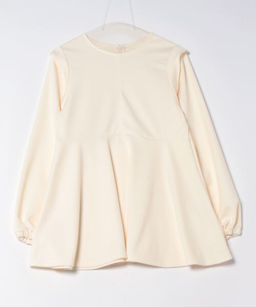 tシャツ カットツイルペプラムトップス レディース