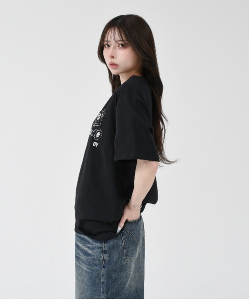 OY Tシャツ　ブラック OY オーワイ TWIN BLACK CAT 黒猫 Tシャツ サイズ2 ブラック