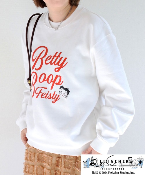 トレーナー スウェット 「Betty Boop(TM) / ベティ ブープ(TM)」裏毛クルーネックスウェット レディース メンズ BETTY BOOP トレーナー スウェット 「Betty Boop(TM) / ベティ