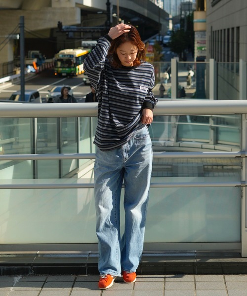 THRASHER（スラッシャー） tシャツ Jacquard Border L/S T-SHIRTS