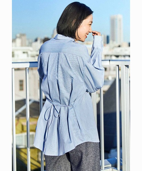 ブラウス シャツ ＴＨＲＥＥ　ＦＩＦＴＹ　ＳＴＡＮＤＡＲＤ　小谷　実由さんと作ったピッチや色にこだわったストライプのシャツ レディース