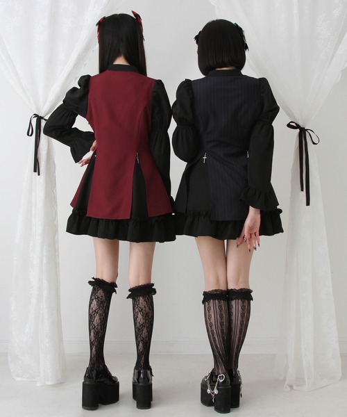 DearMyLove ワンピース 姫袖ビジュースカーフワンピース : ZOZOTOWN