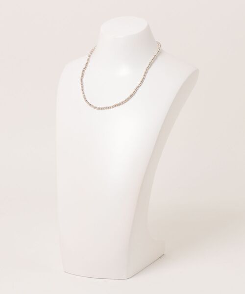 Harpo 3mm×40cm ナバホパール シルバー ネックレス ビーズ Harpo ネックレス 「Harpo/アルポ」シルバー ナバホパール