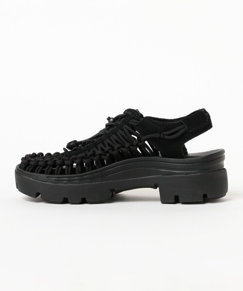 美品【KEEN】UNEEK PLT 厚底シルバー/ブラック スポーツサンダル KEEN サンダル / UNEEK PLT レディース : ZOZOTOWN Yahoo!店