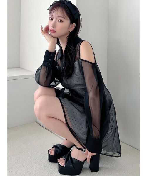 【現品限り一斉値下げ！】 RESEXXY ワンピース シャツレイヤードミニワンピース : ZOZOTOWN ワンピース