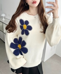 送料込♡ジャス♡パーツ付ボーダーニット♡ ニット セーター 「26SS 新色追加」襟付きボーダーニット レディース