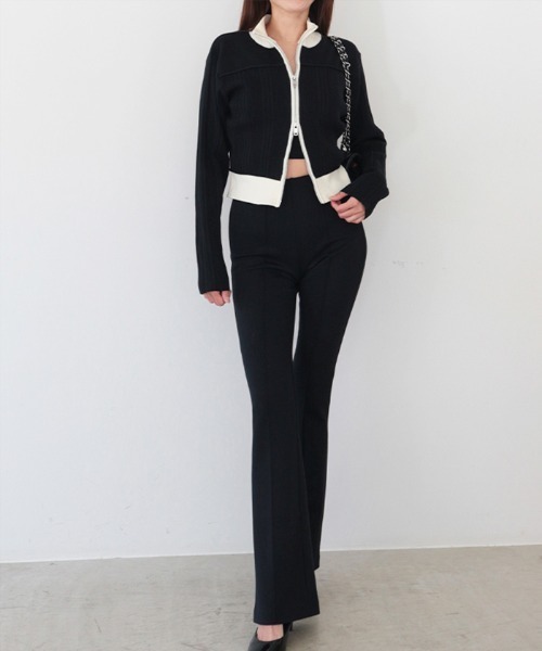 AMBIENT（アンビエント） カーディガン ニットジップカーディガン