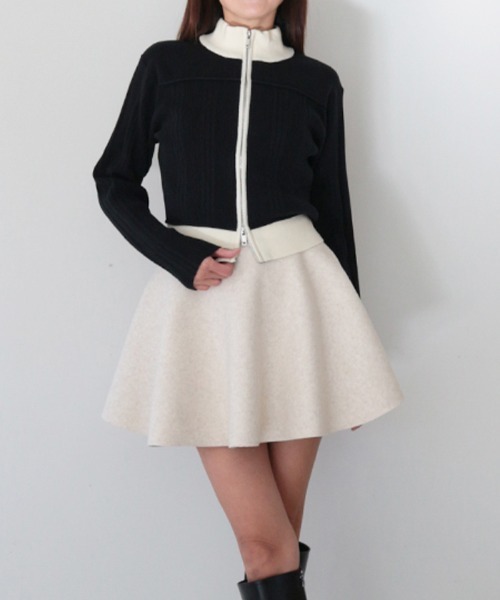 AMBIENT（アンビエント） カーディガン ニットジップカーディガン